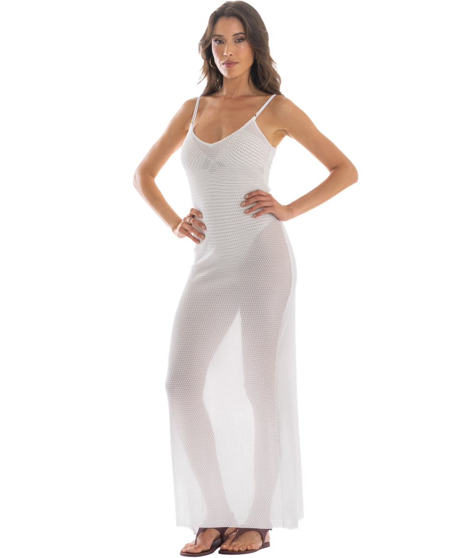 Crochet Long Sheath Dress