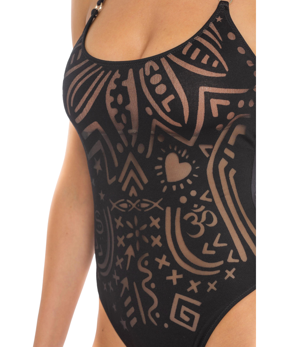 Graffiti One Piece Swimsuit