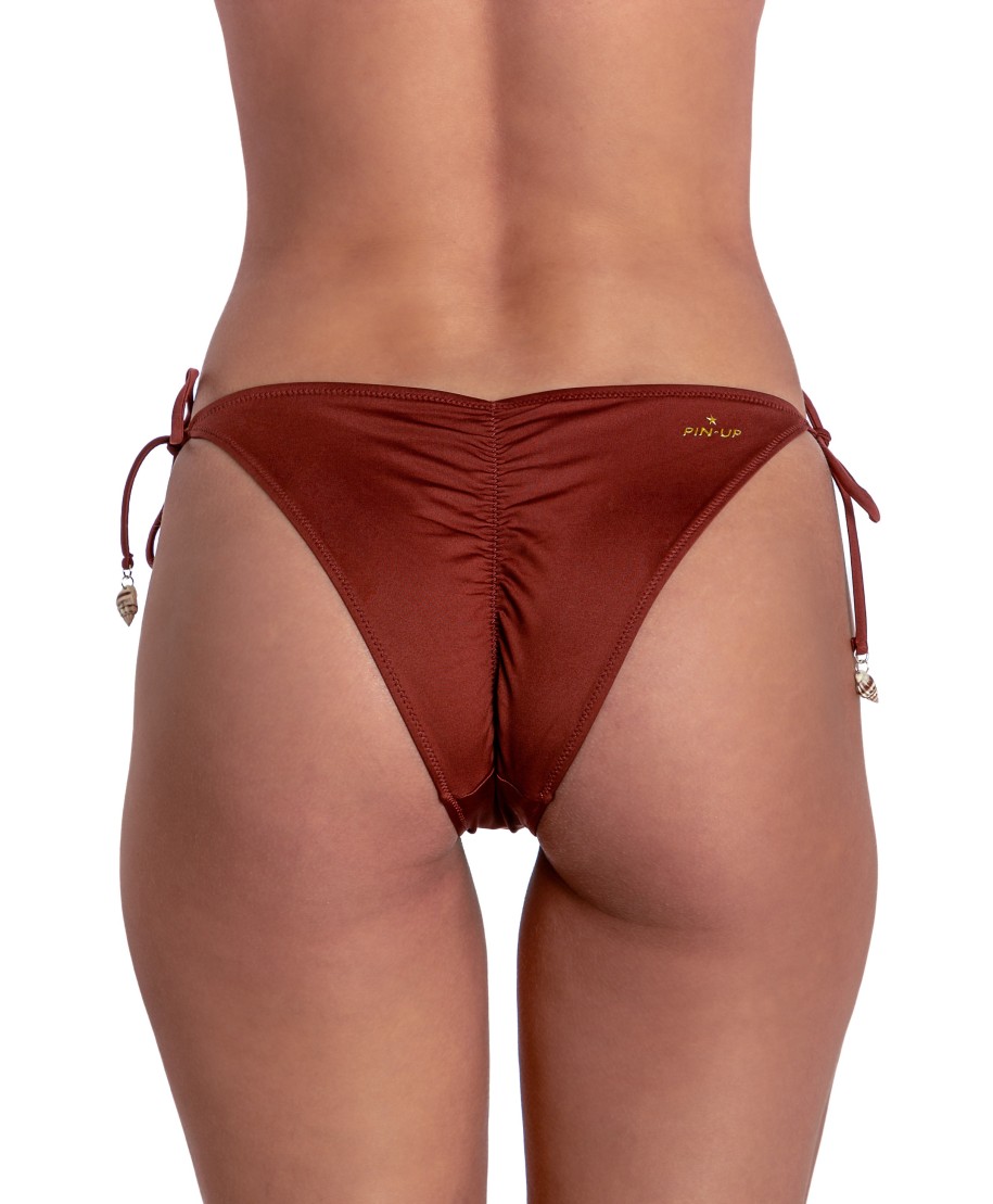 SOLID COLOR BRASILIAN SLIP WITH SHELLS