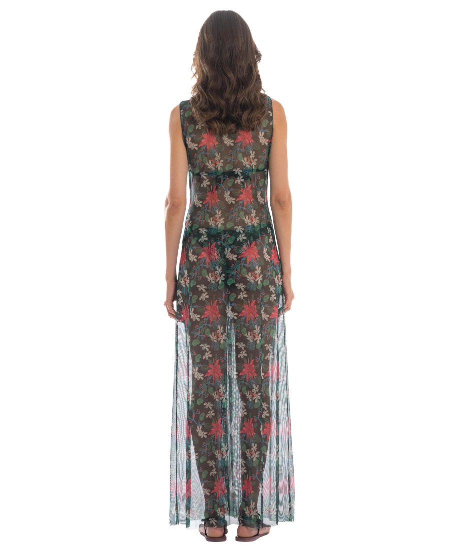 Long Dress Threads of Flowers