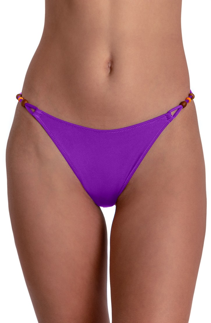 SOLID COLOR FIXED SIDE BRIEFS BIKINI SLIP