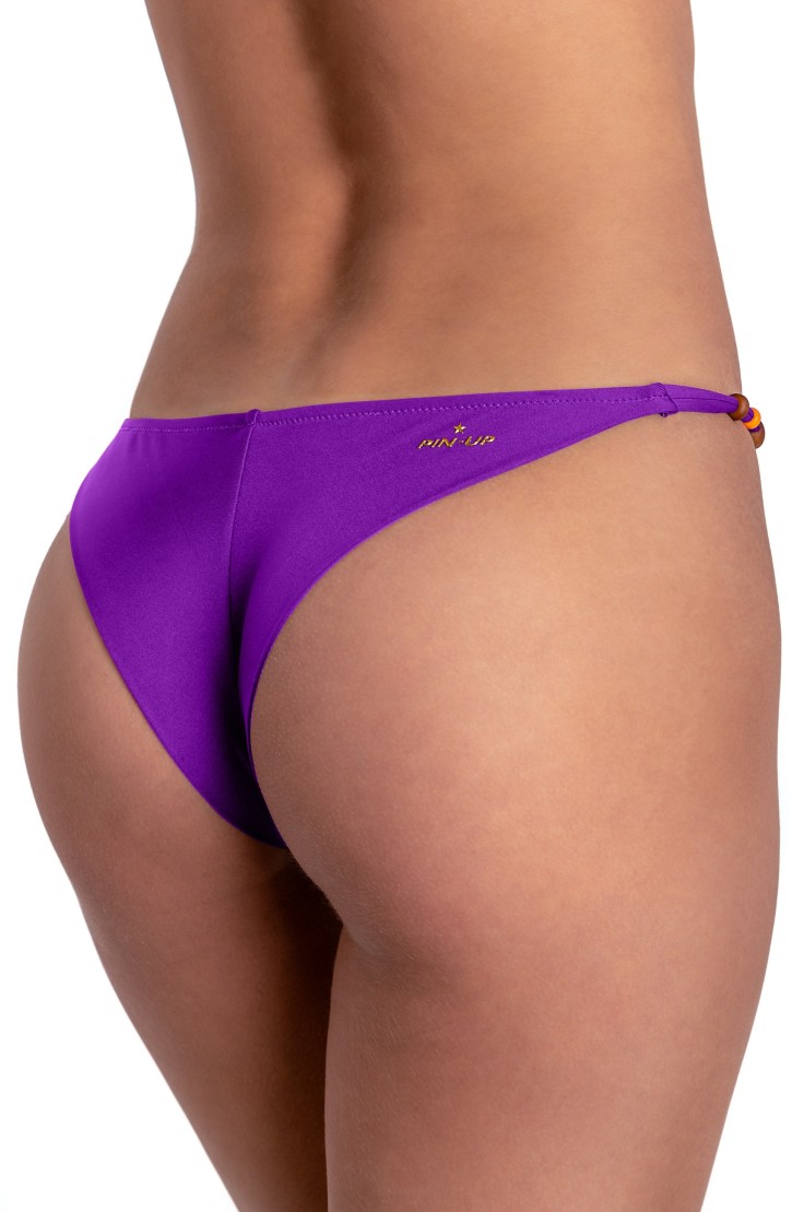 SOLID COLOR FIXED SIDE BRIEFS BIKINI SLIP