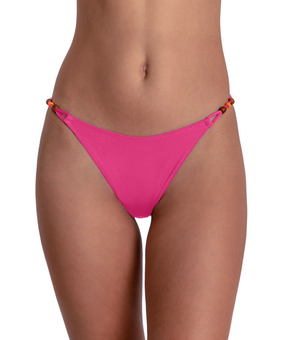SOLID COLOR FIXED SIDE BRIEFS BIKINI SLIP