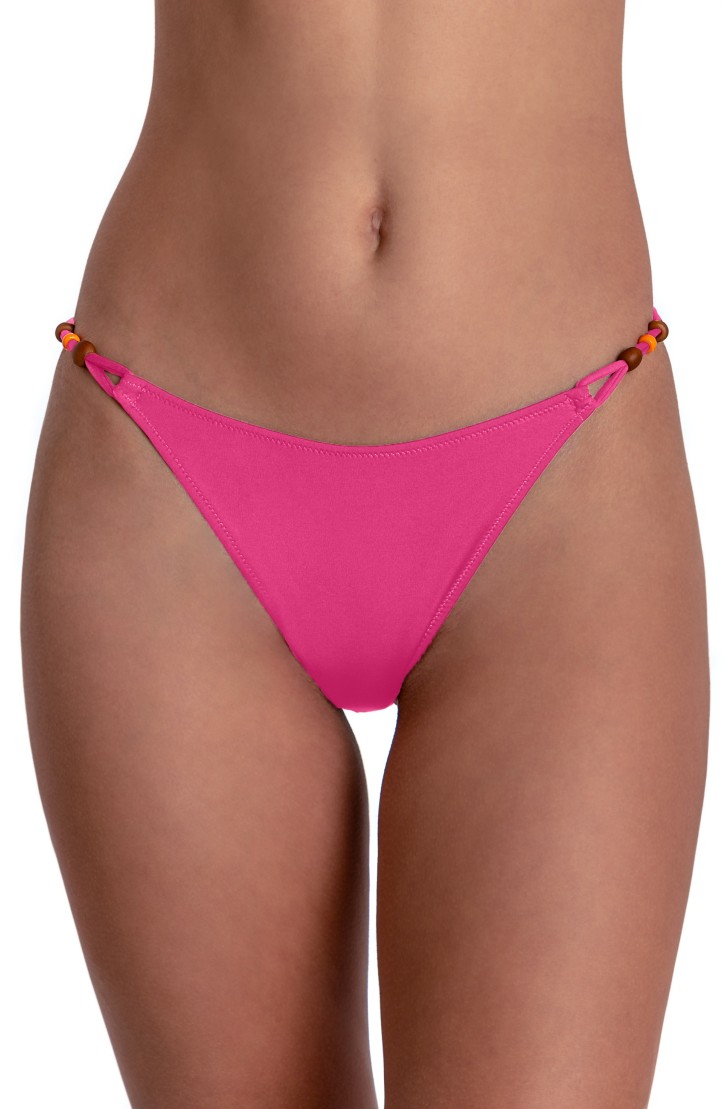 SOLID COLOR FIXED SIDE BRIEFS BIKINI SLIP