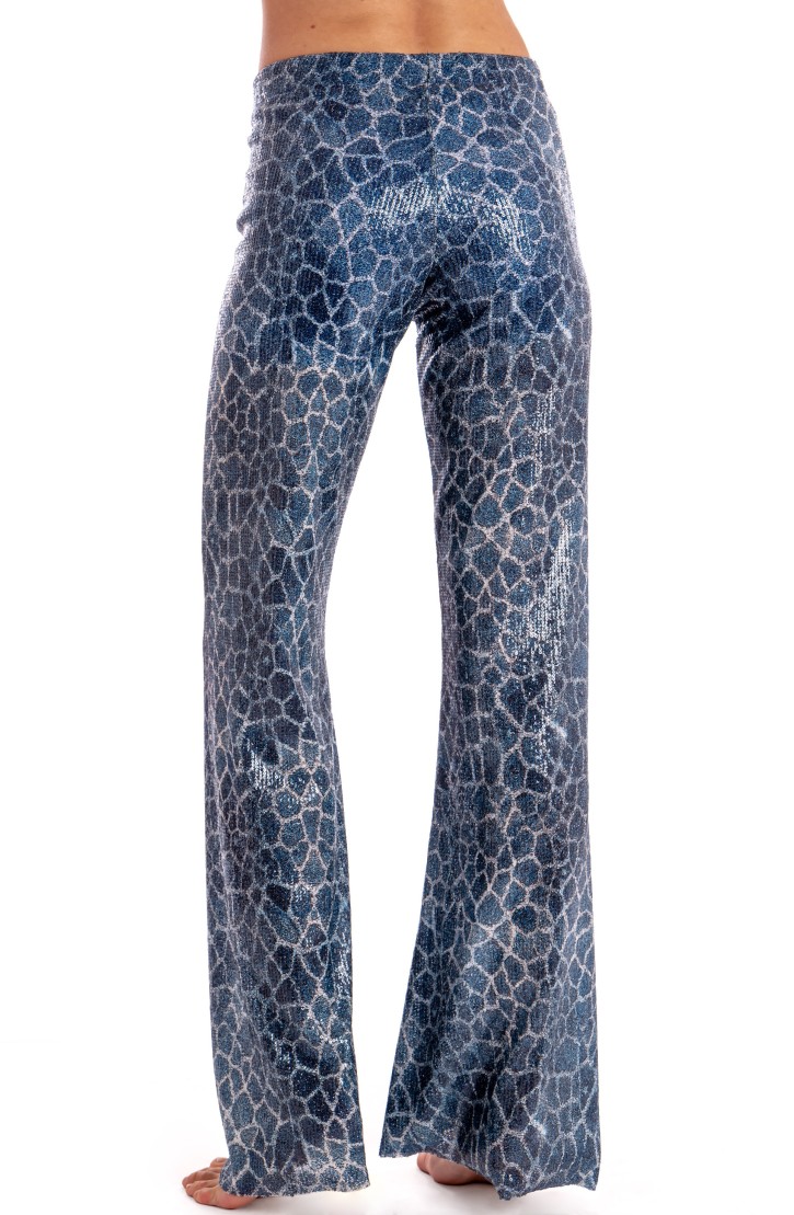 GIRAFFE SEQUIN-PRINTED PANTS