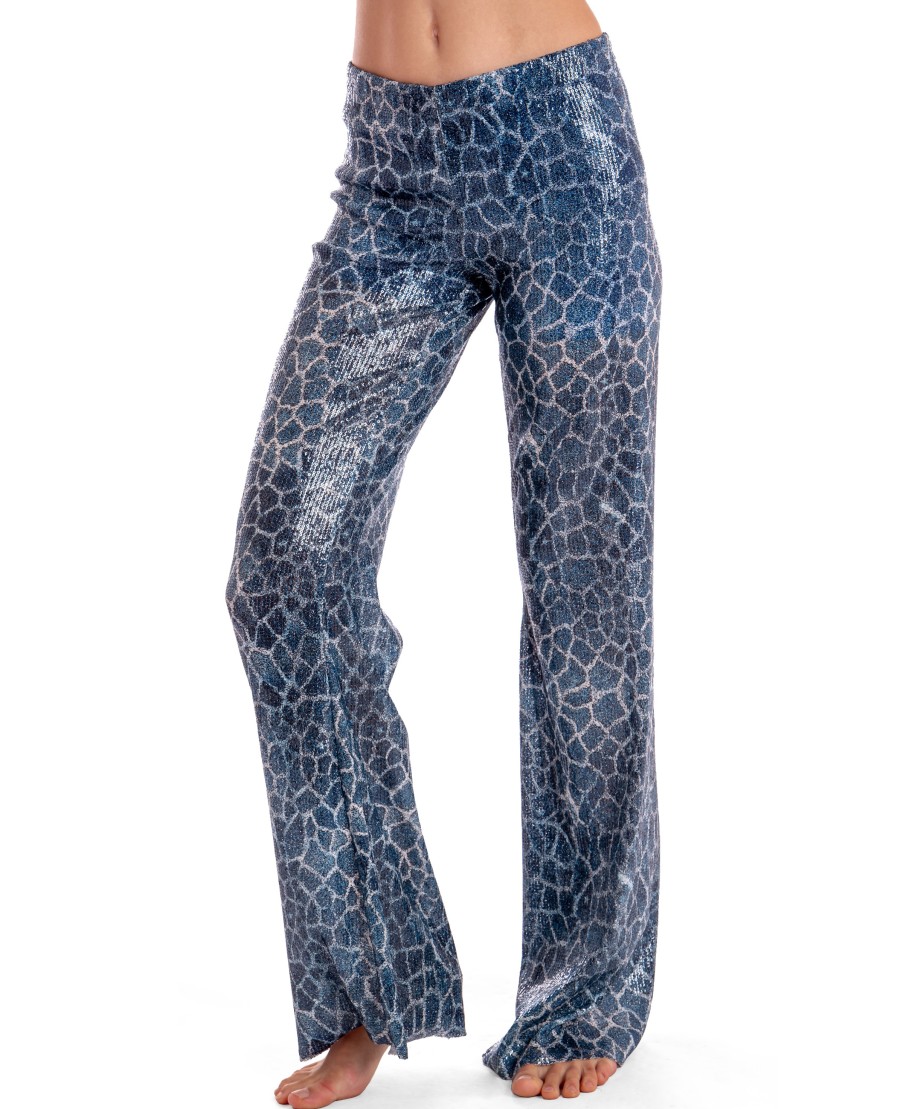 GIRAFFE SEQUIN-PRINTED PANTS