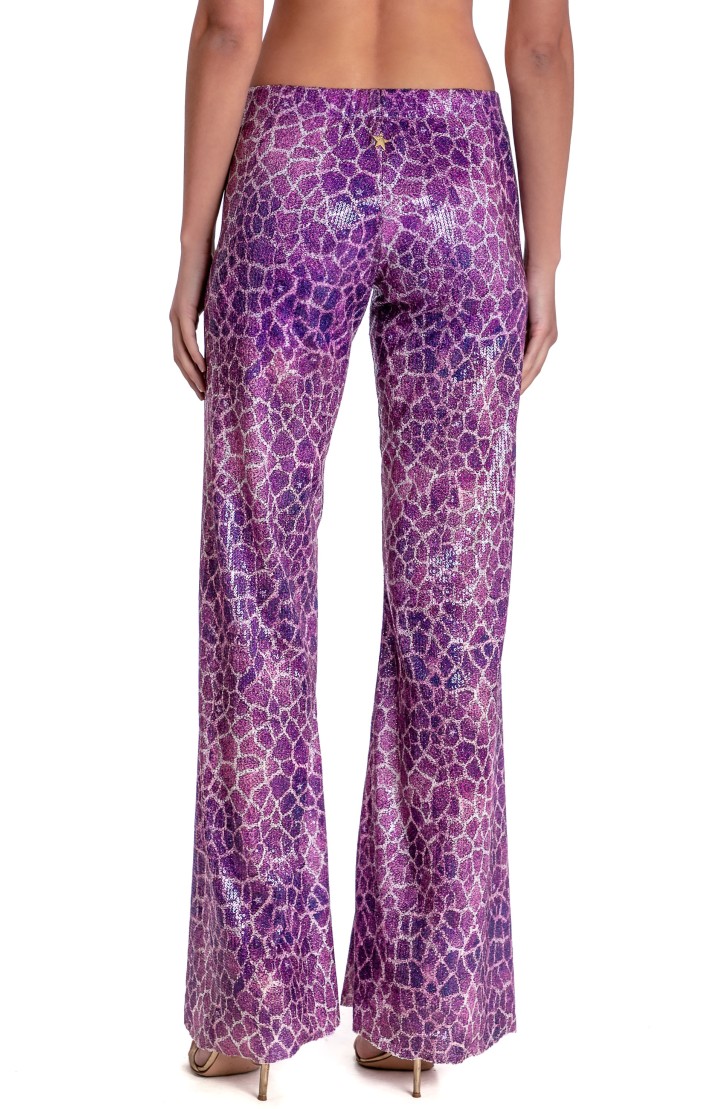 GIRAFFE SEQUIN-PRINTED PANTS