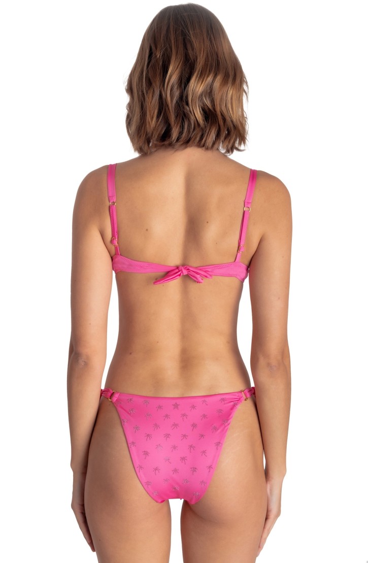 UNDERWIRE BALCONETTE BIKINI WITH MICRO PALM STUDS