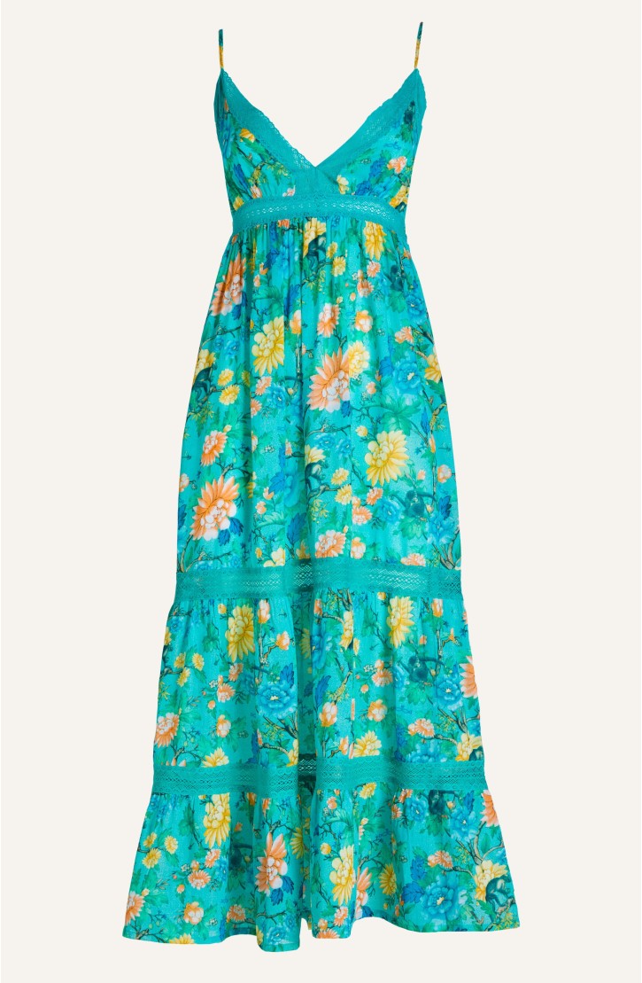 MONKEY LACE INSERT STRAP DRESS