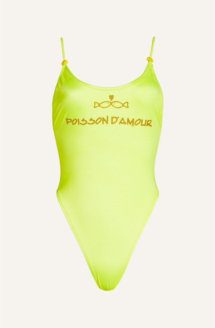 Costume Intero Olimpionico Poisson D'Amour Tinta Unita