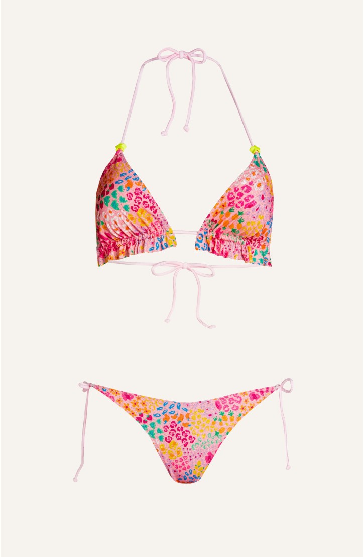 Bikini Triangolo Rouches Lurex Tutti Frutti