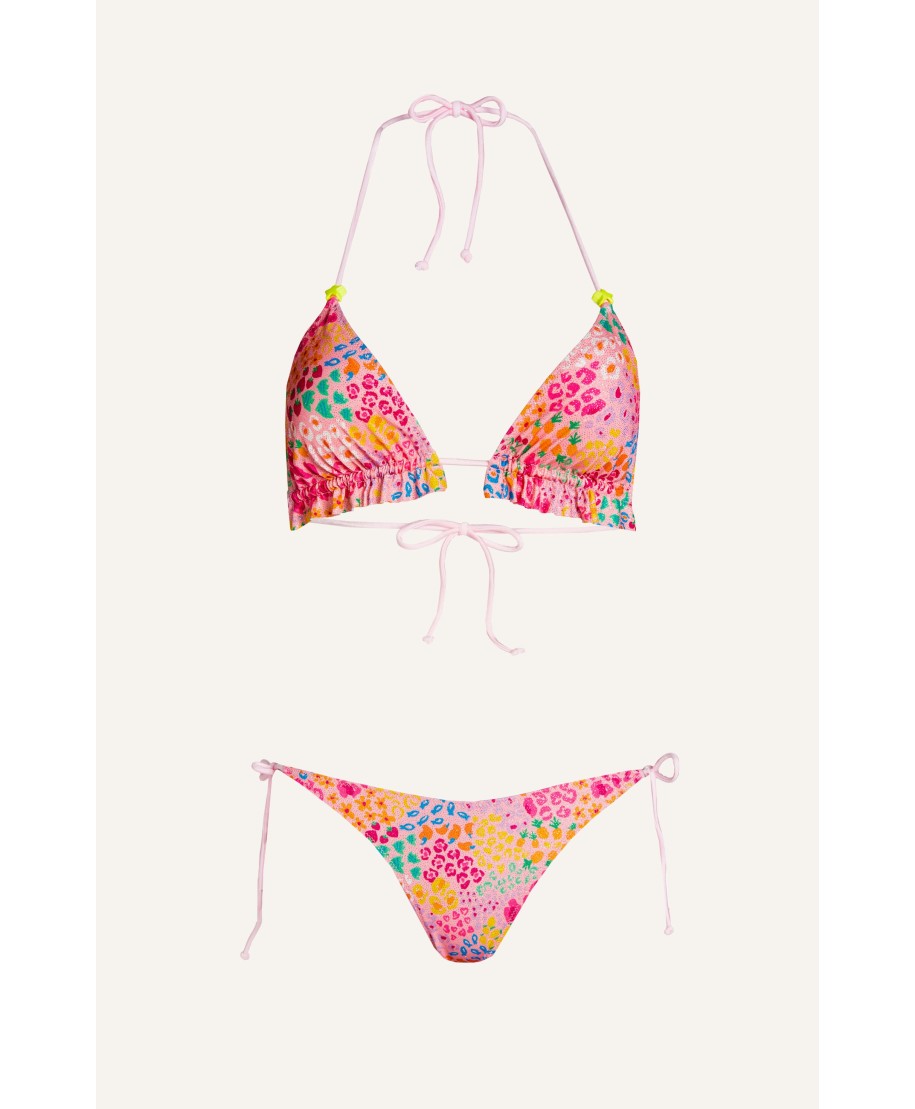 TRIANGLE ROUGE ALL FRUITS SLIP COULOTTE BOWS