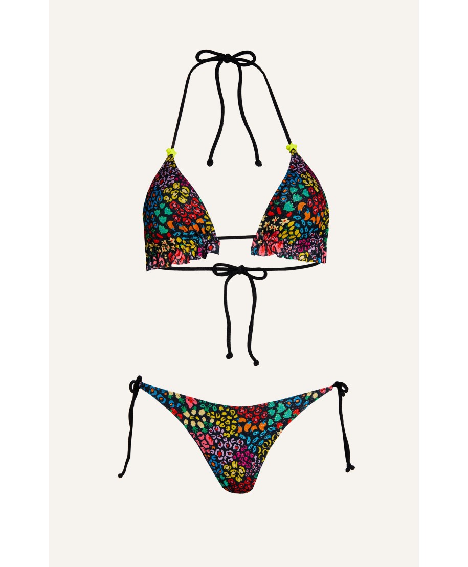 Bikini Triangolo Rouches Lurex Tutti Frutti