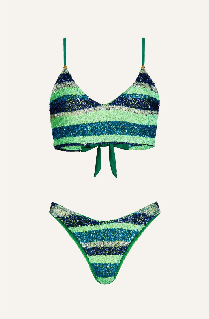 Bikini Top Paillettes Riga