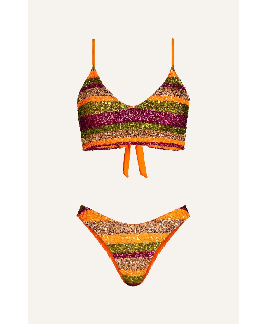 Bikini Top Paillettes Riga