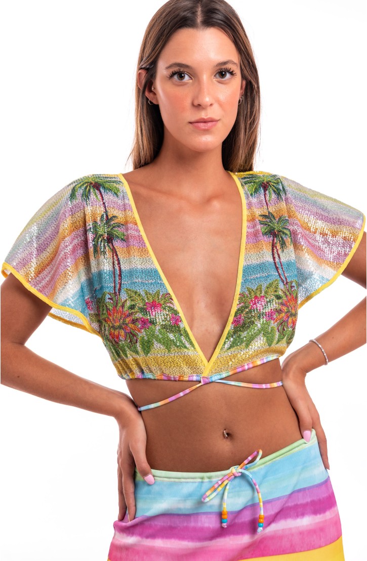 SEQUIN HAWAII SHRUG