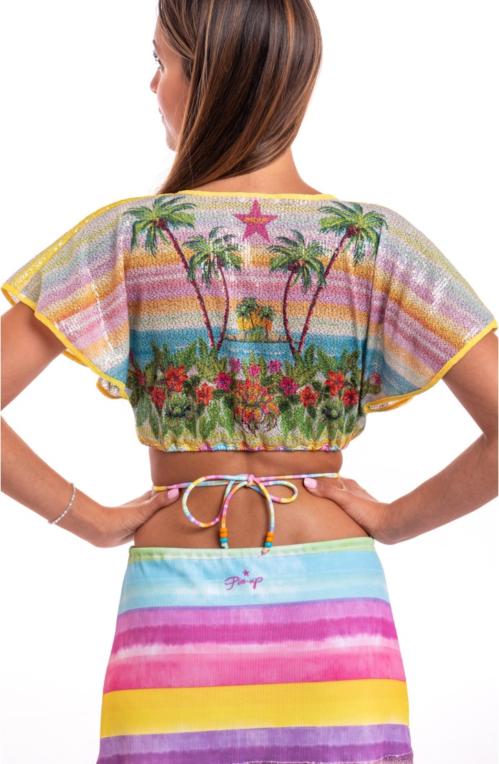 SEQUIN HAWAII SHRUG