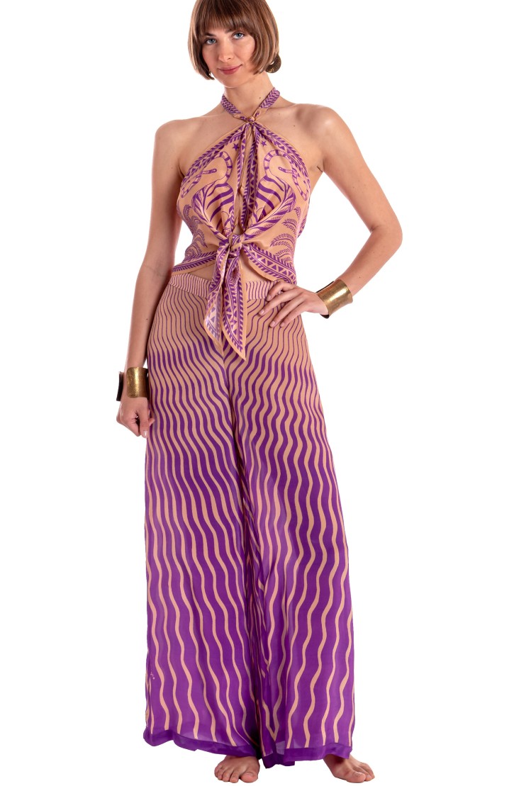TIGER SUN VISCOSE PALAZZO PANTS