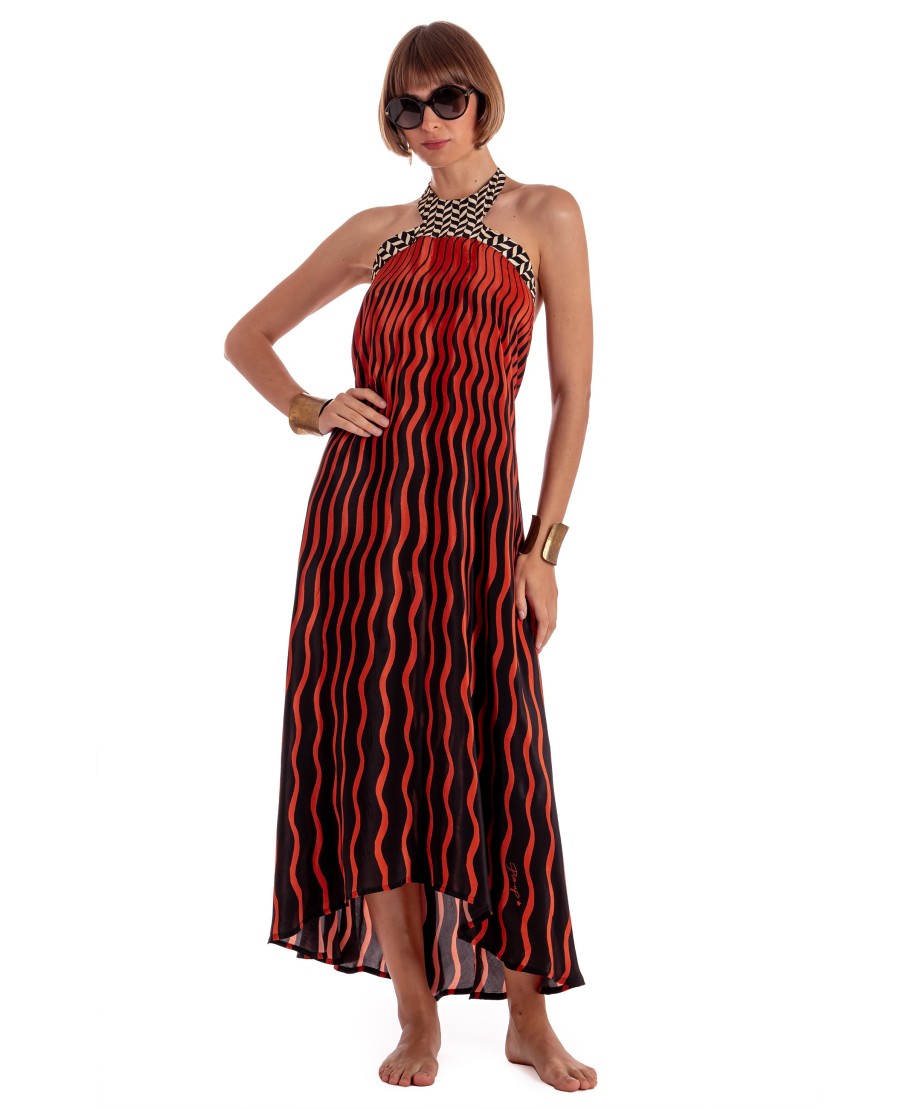 TIGER SUN VISCOSE LONG DRESS