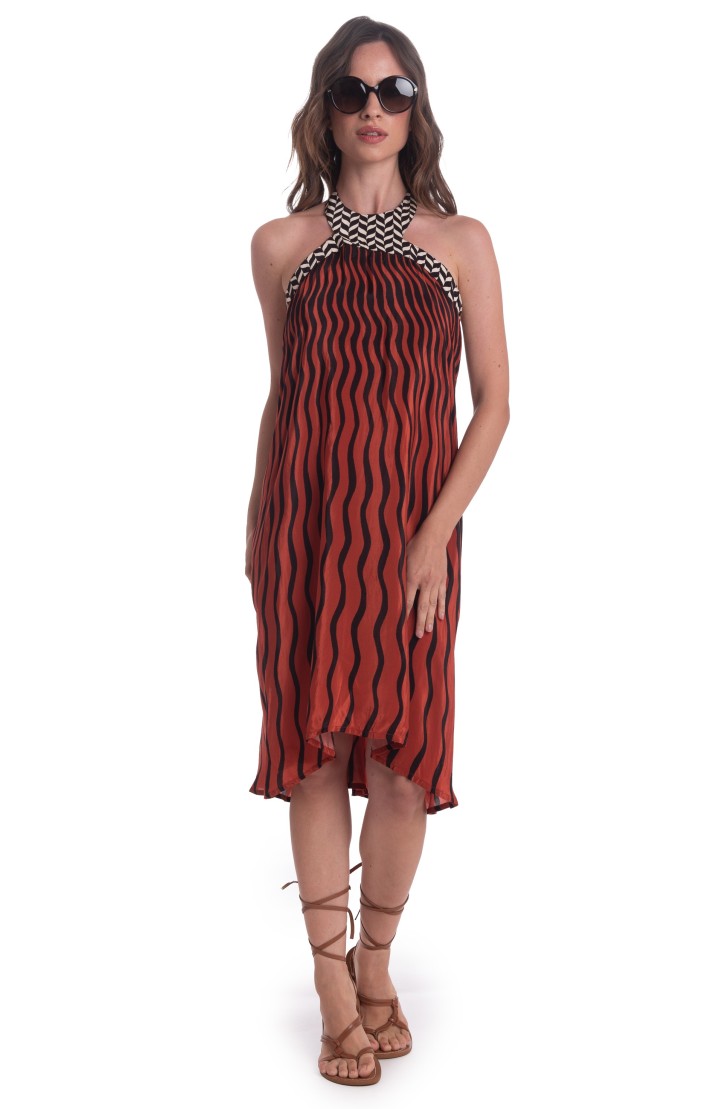 VISCOSE TIGER SUN DRESS