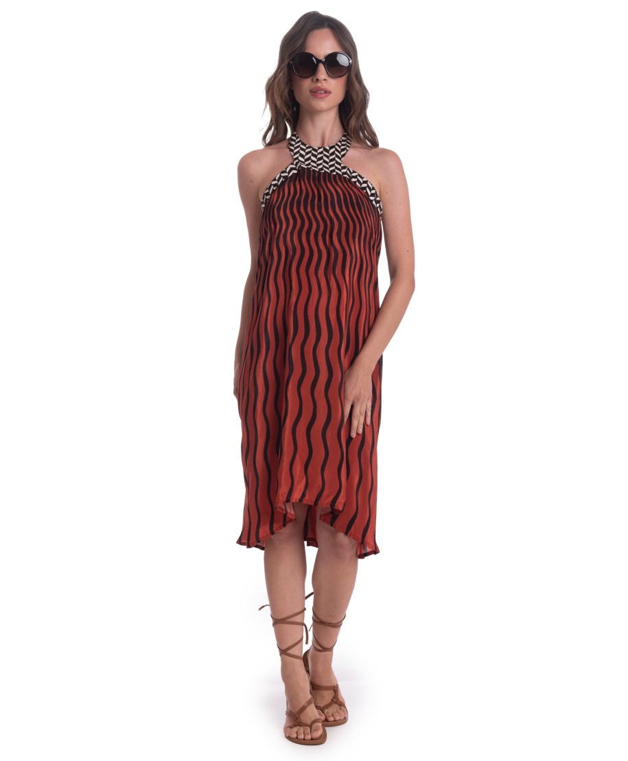 VISCOSE TIGER SUN DRESS