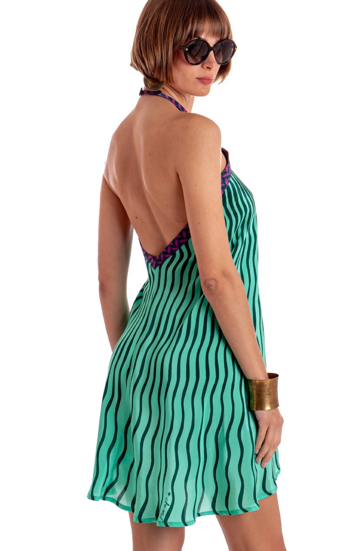 VISCOSE TIGER SUN DRESS