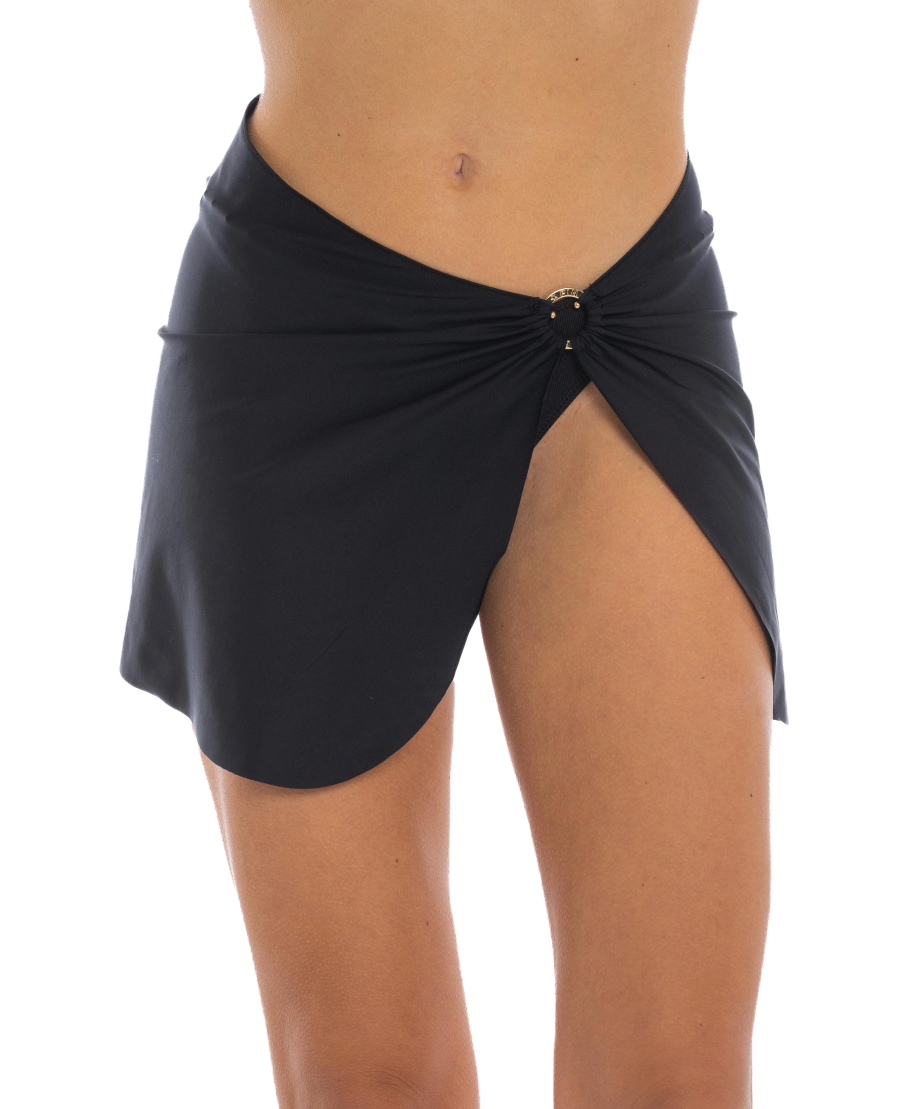 Mini Pareo with Rings Solid Color