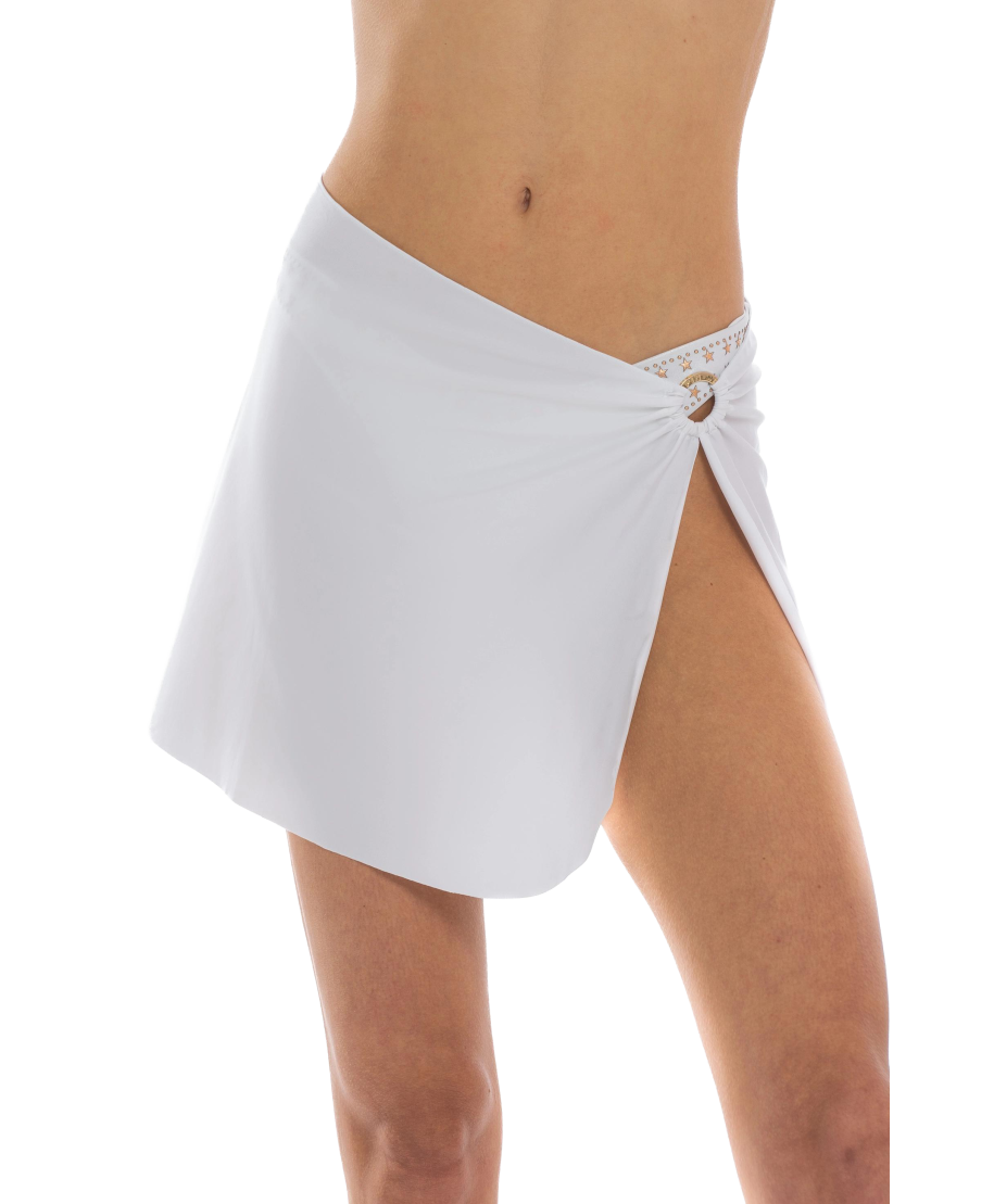 Mini Pareo with Rings Solid Color