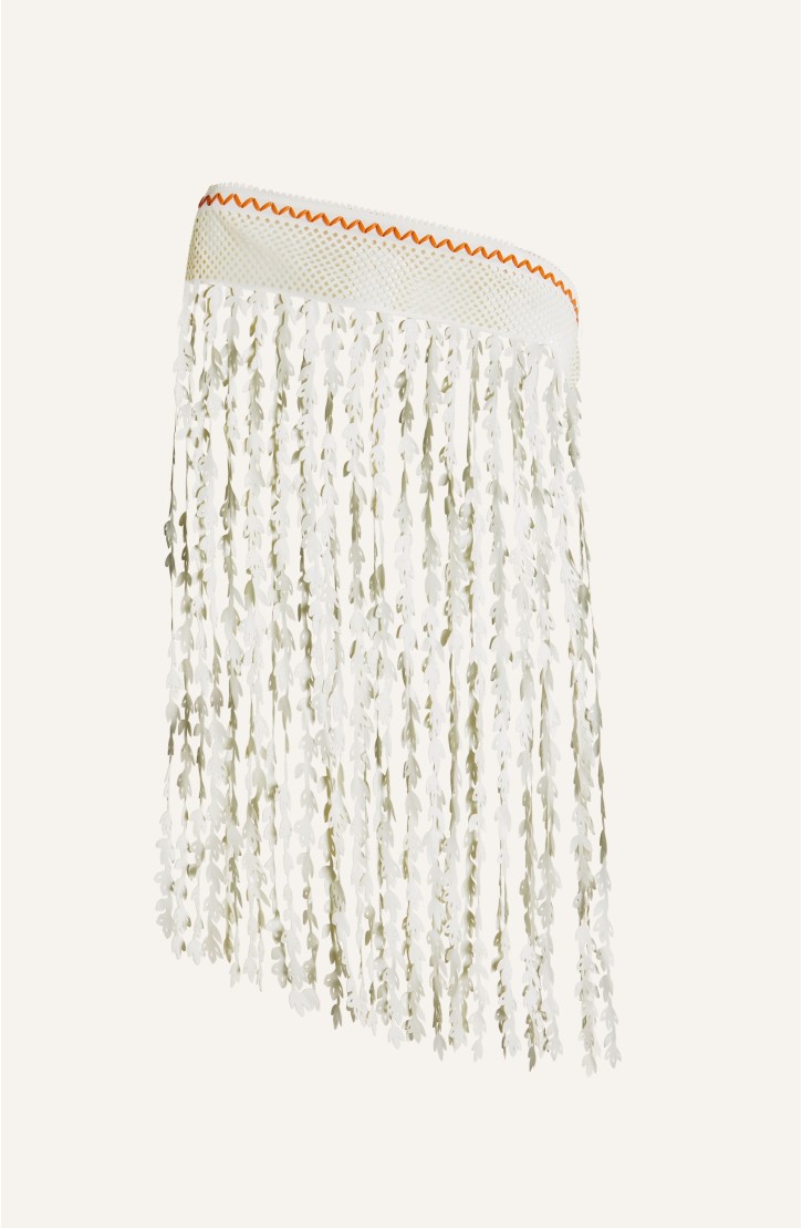 Poncho Foglie Ecopelle