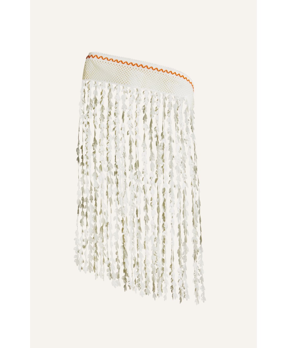 Poncho Foglie Ecopelle