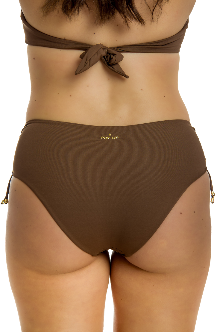 Curvy Rhinestone Rain High Bikini Briefs