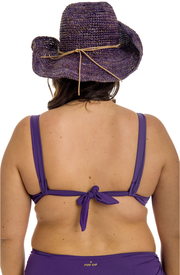 Top Bikini Balconcino Ferretto Pioggia di Strass Curvy