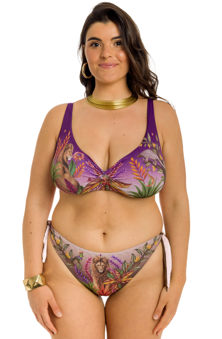 Slip Bikini Fiocchi Lion King Double Face Curvy