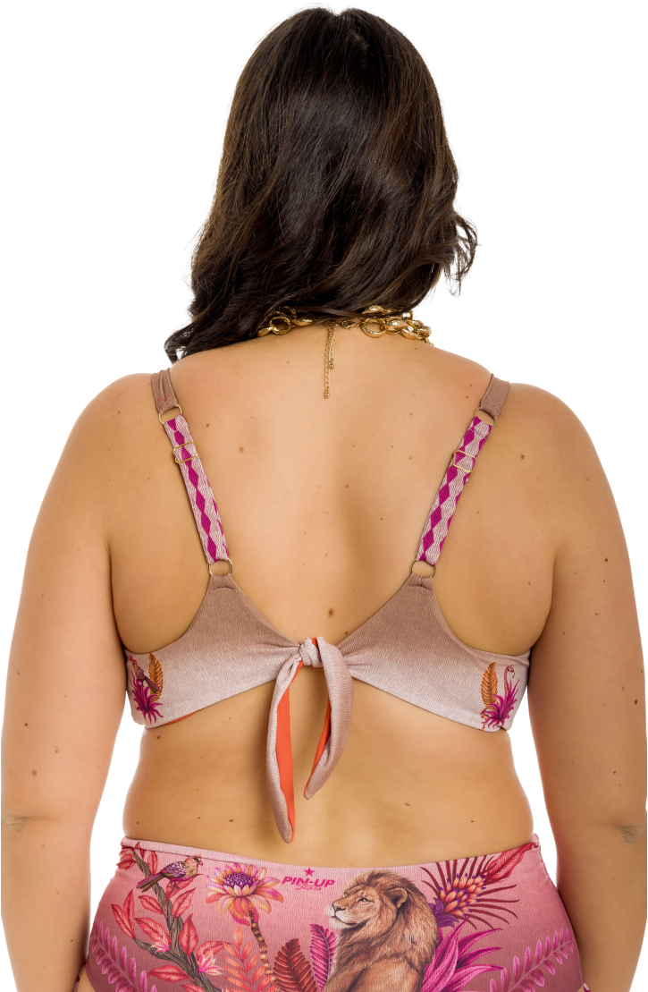 Top Bikini Brassiere Lion King Double Face Curvy