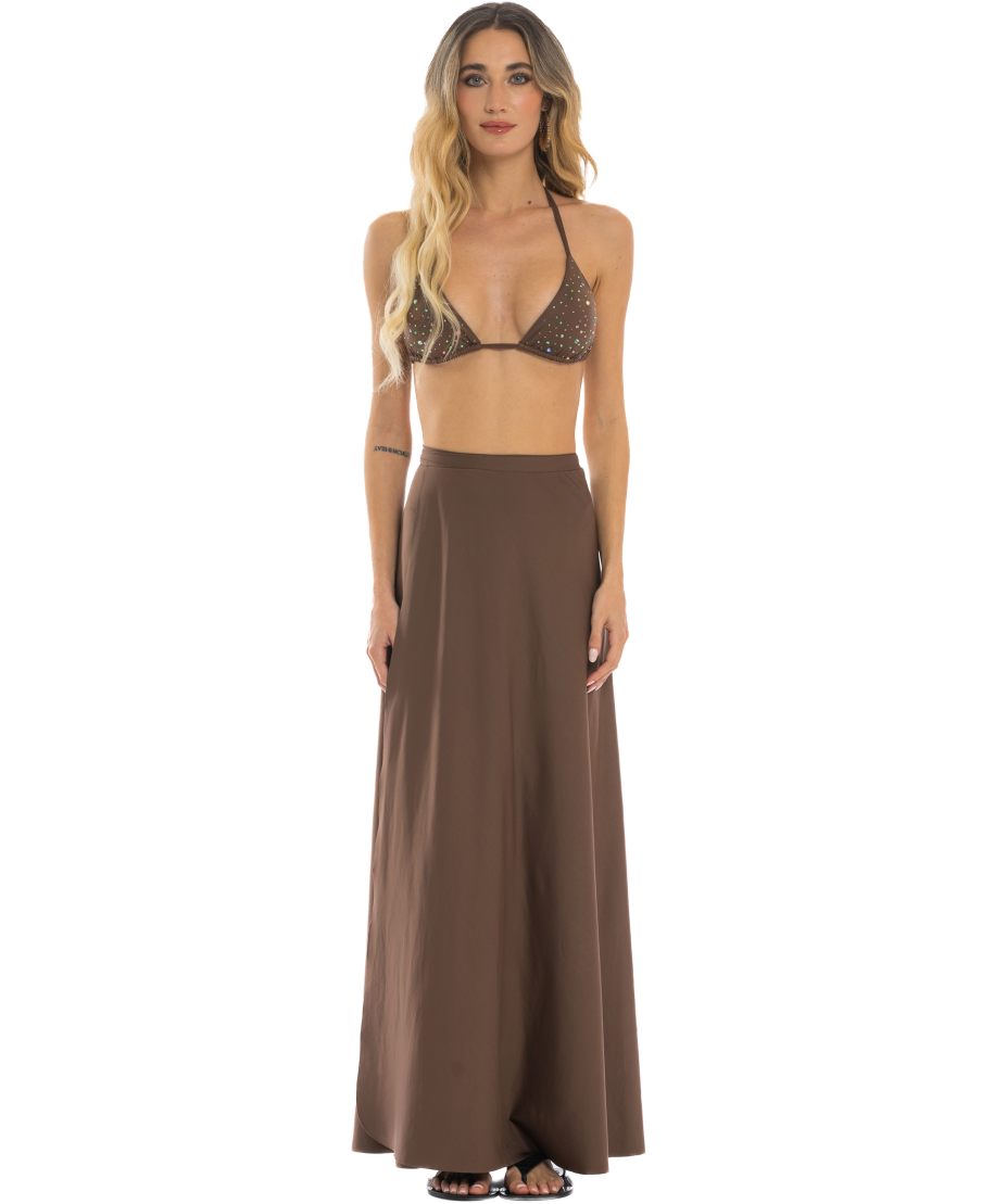 Long Skirt Solid Color
