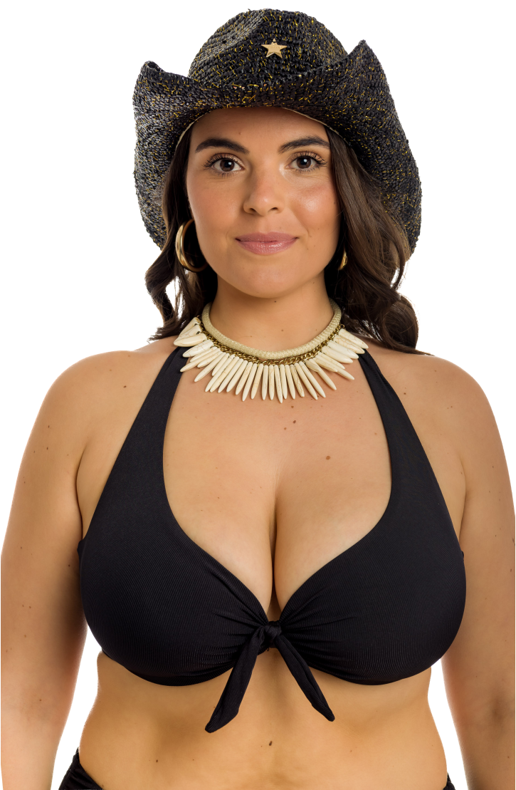 Curvy Underwire Ribbed Balconette Bikini Tops