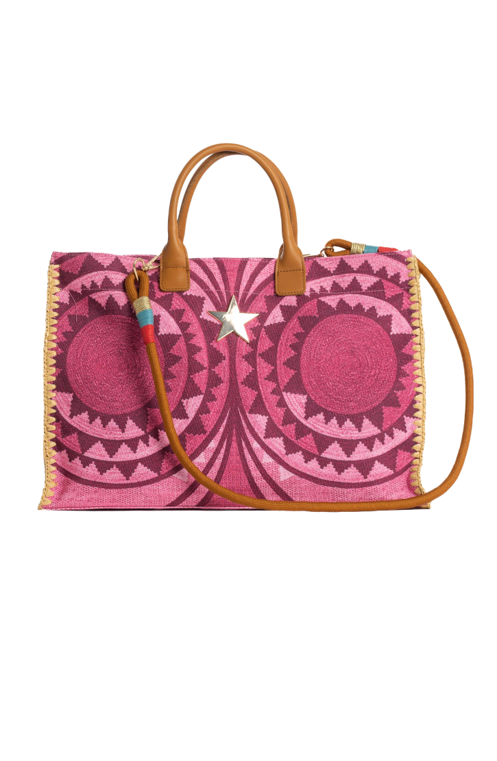 Borsa Shopper Intreccio Africano