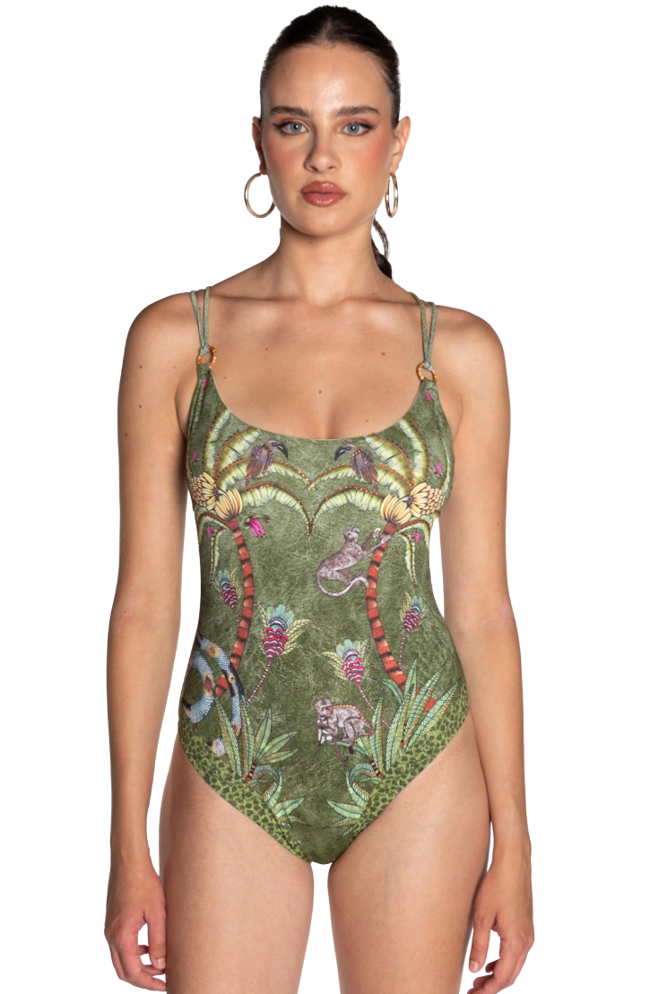 Costume Da Bagno Intero Anelle Safari