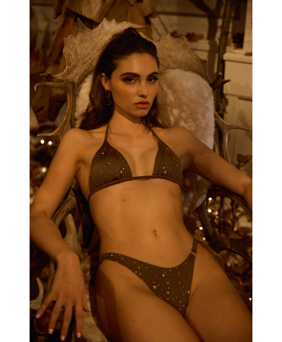 Bikini Triangolo Pioggia di Strass