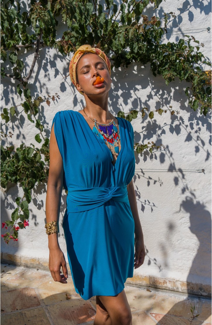 Mini Dress Solid Color