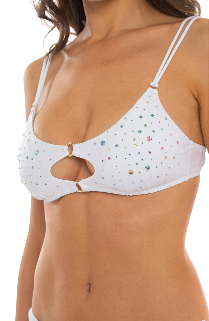 Rhinestone Rain Bikini Brassiere