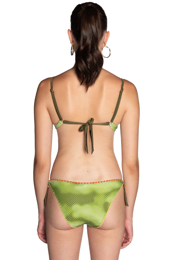 Shaded Mesh Underwire Balconette Bikini