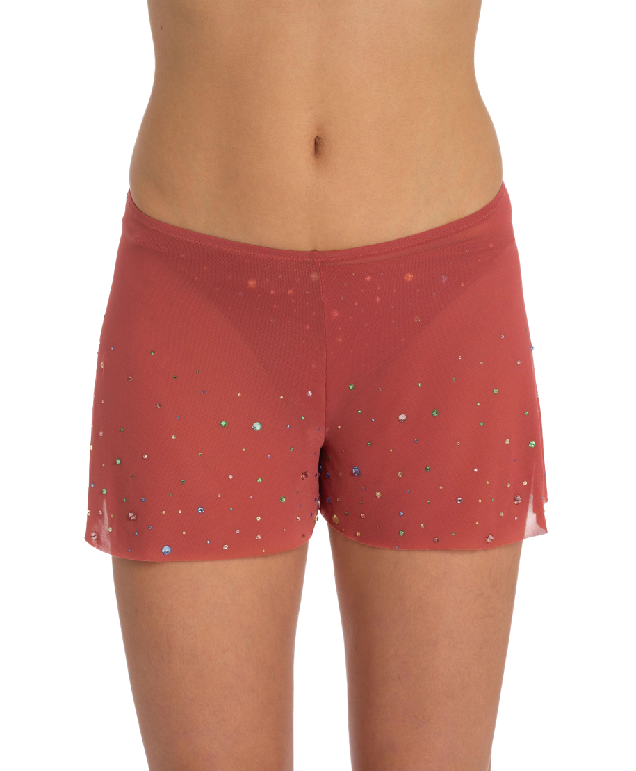 Rhinestone Rain Tulle Shorts