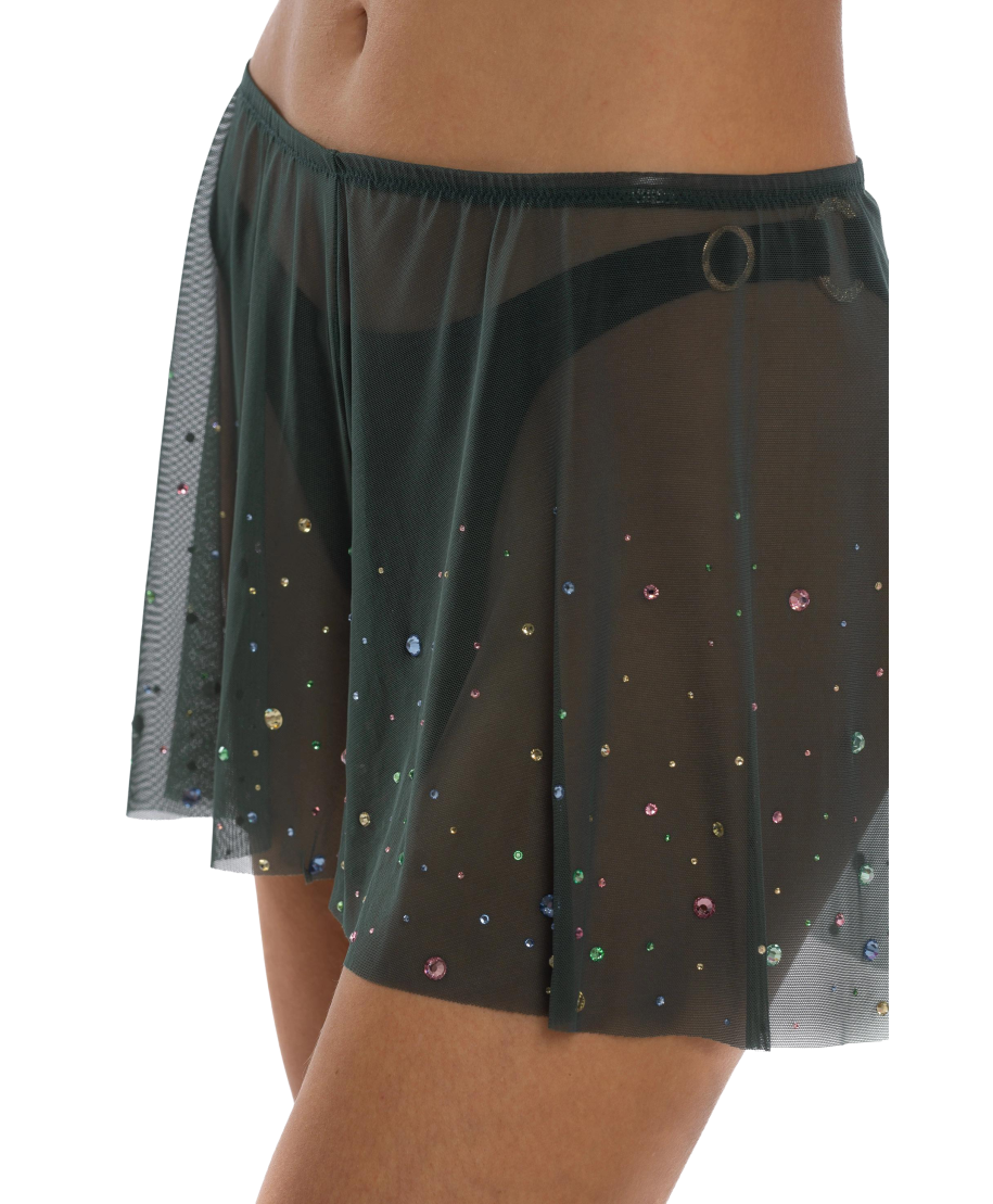 Rhinestone Rain Tulle Shorts