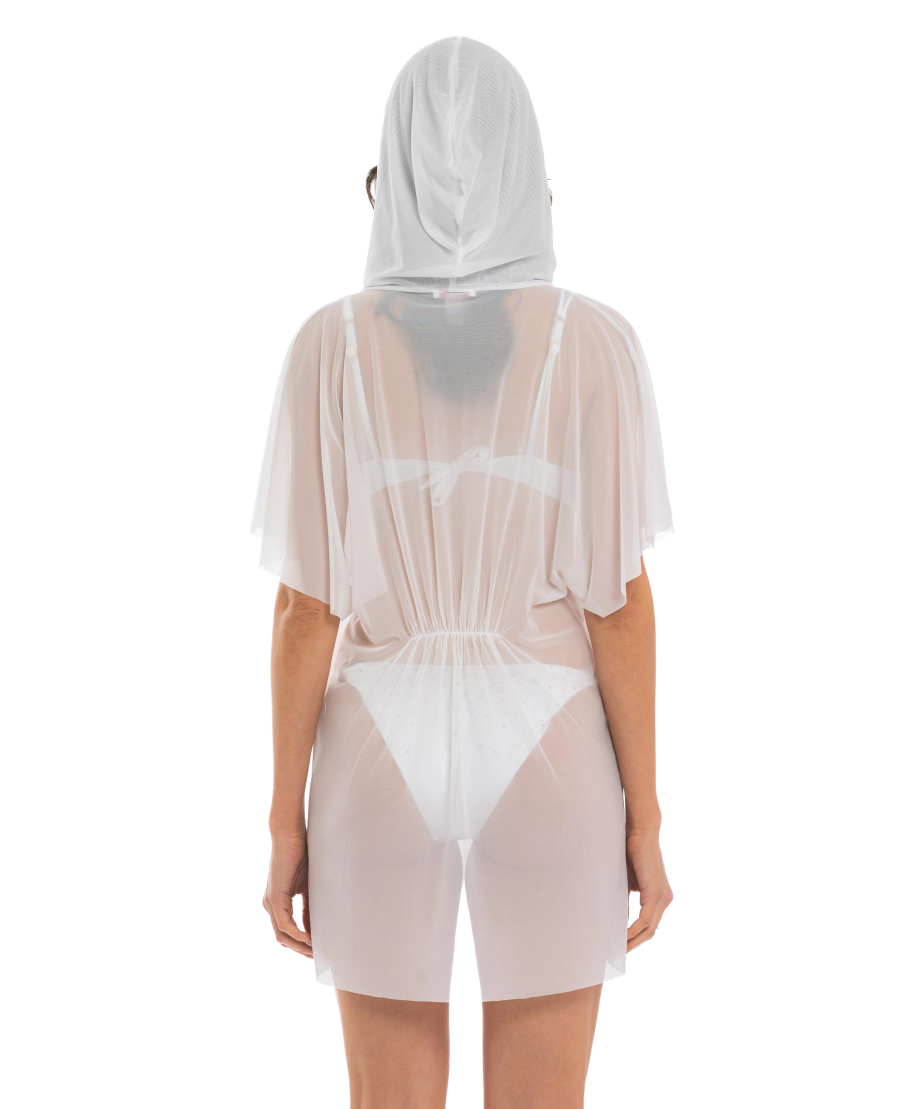 Rhinestone Rain Hooded Blouse