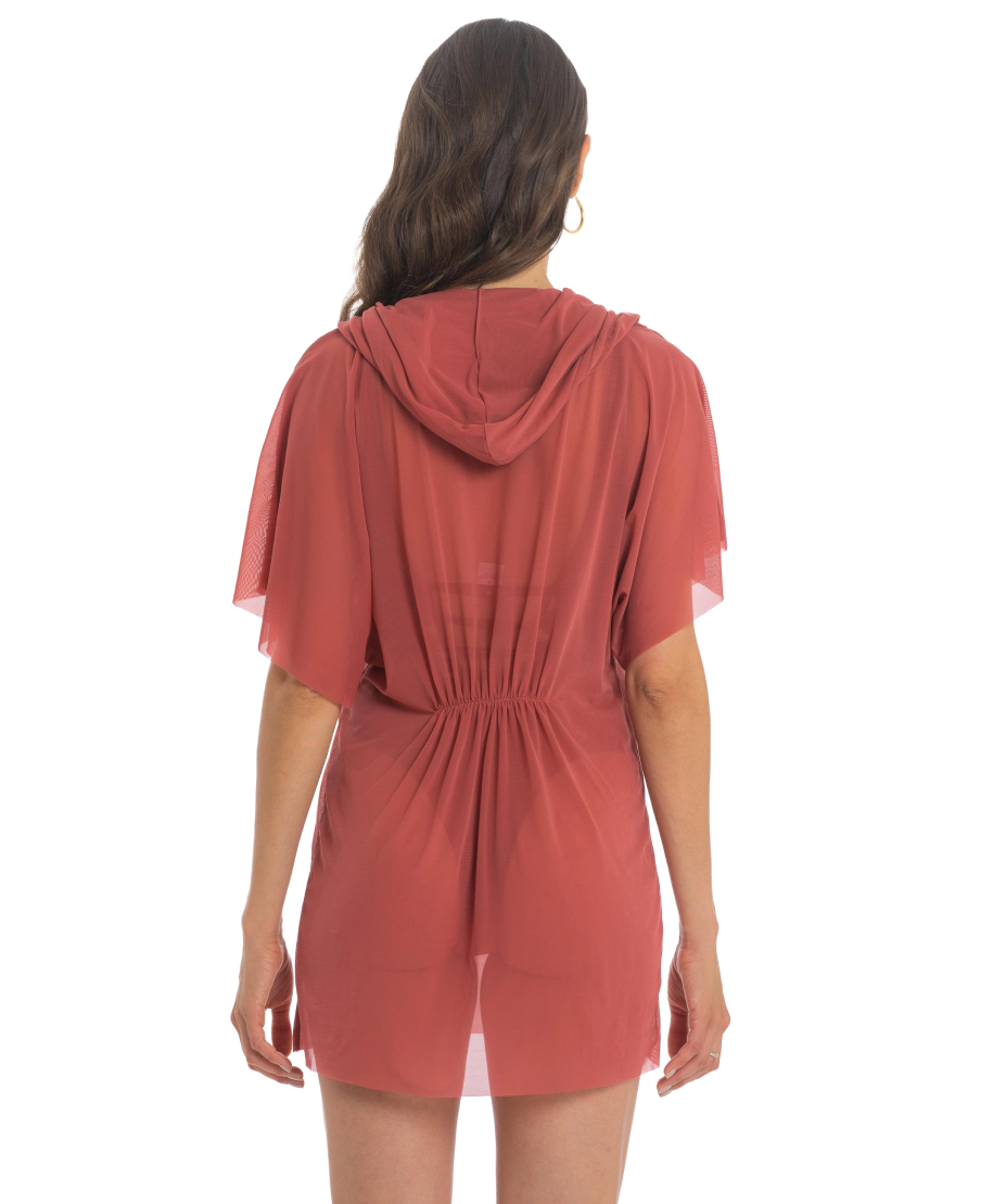 Blusa con Cappuccio Pioggia di Strass