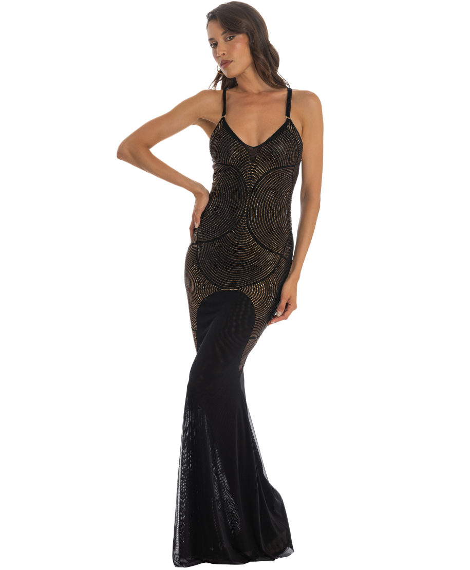 Rhinestone Sheath Dress 33RPM