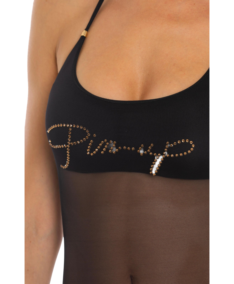 Costume da Bagno Intero Strass Tulle