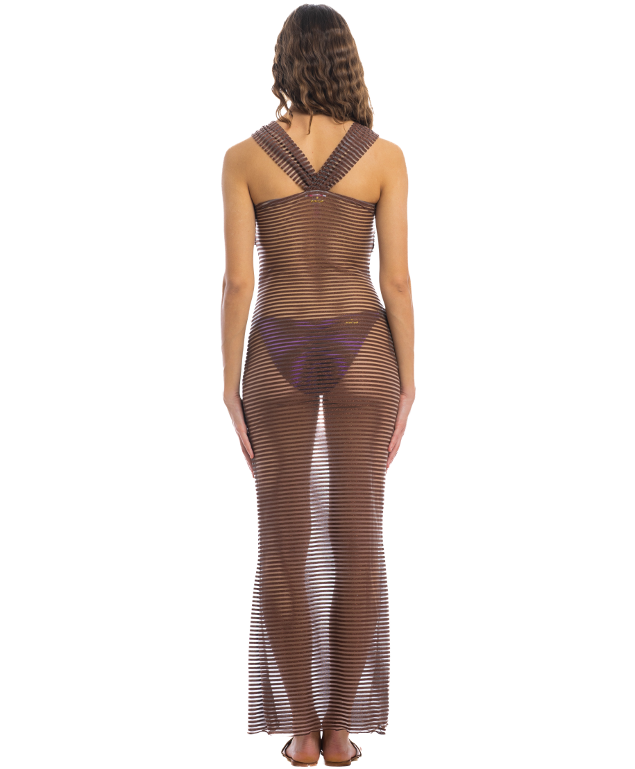 Gold Line Long Dress