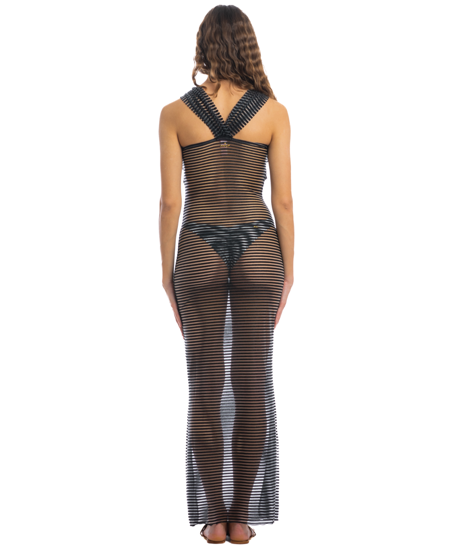 Gold Line Long Dress